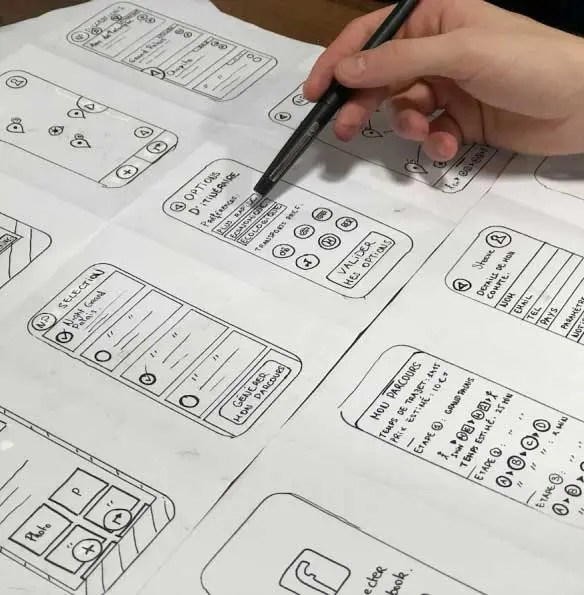 Un design de site web optimisé pour mobile, montrant l'approche d'Ethiko pour garantir une expérience utilisateur et une interface utilisateur de qualité, grâce à des techniques comme le Design Thinking et le webdesign responsive.